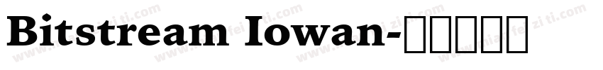 Bitstream Iowan字体转换